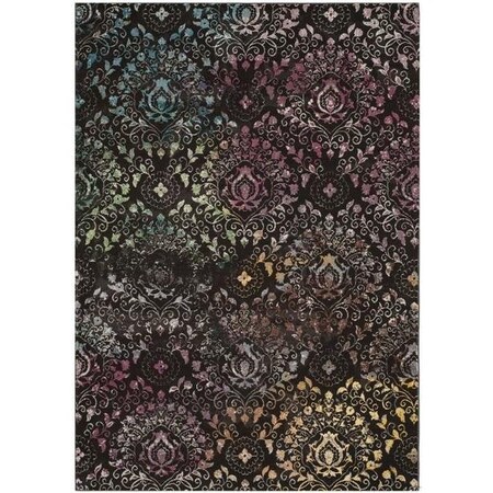 Safavieh Aria Medium Rectangle RugsBrown & Multi Color 5 ft.-1 in. x 7 ft.-6 in. ARA172W-5